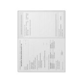 Notaris Correctie Identiteitsverificatieblad Notitieblok (Linkerzijde)