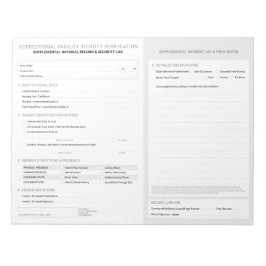 Notaris Correctie Identiteitsverificatieblad Notitieblok