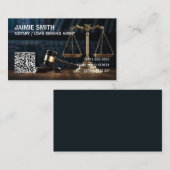 Notaris Custom QR Visitekaartje (Voorkant / Achterkant)