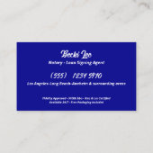 Notaris Custom QR Visitekaartje (Achterkant)