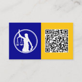 Notaris Custom QR Visitekaartje (Voorkant)