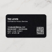 Notaris Custom QR Visitekaartje (Achterkant)