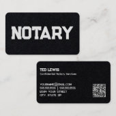 Notaris Custom QR Visitekaartje (Voorkant / Achterkant)