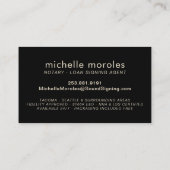 Notaris - de Beroeps van de het Ondertekenen van d Visitekaartje (Achterkant)