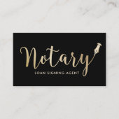 Notaris - de Beroeps van de het Ondertekenen van d Visitekaartje (Voorkant)