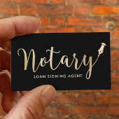 Notaris - de Beroeps van de het Ondertekenen van d Visitekaartje