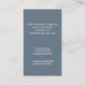 Notaris de Ondertekenende Agent Quill Logo Dusty B Visitekaartje (Achterkant)