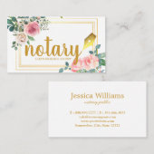 Notaris - de Ondertekeningsagent van de Lening Ele Visitekaartje (Voorkant / Achterkant)