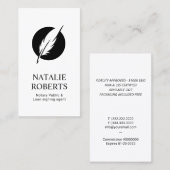 Notaris die de Professionele Kievenknoop van de Ag Visitekaartje (Voorkant / Achterkant)