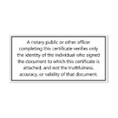 Notaris Disclaimer Aangepaste informatie Zelfinktende Stempel (Design)