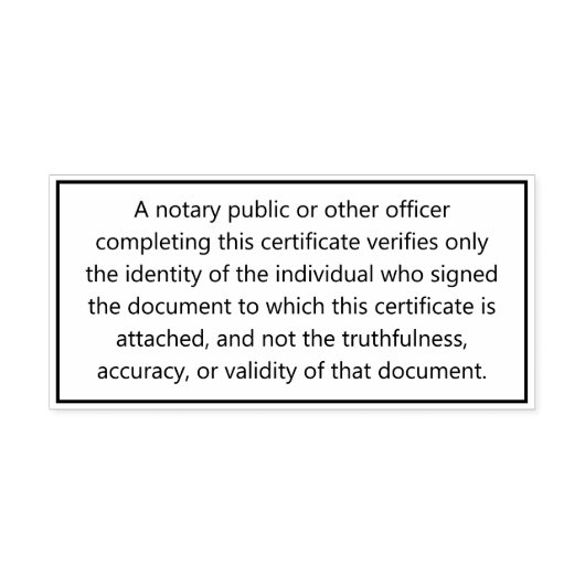 Notaris Disclaimer Aangepaste informatie Zelfinktende Stempel (Design)