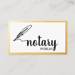 Notaris Elegant Schrift Eenvoudig Visitekaartje