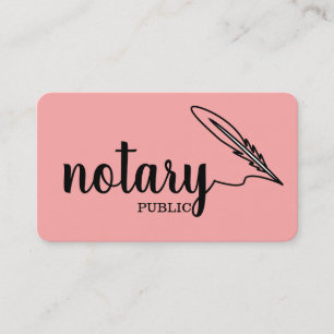 Notaris Elegant Schrift Eenvoudig Visitekaartje