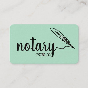 Notaris Elegant Schrift Eenvoudig Visitekaartje