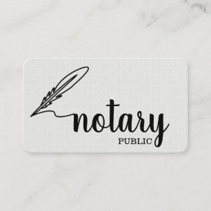 Notaris Elegant Schrift Eenvoudig Visitekaartje