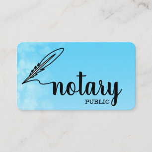 Notaris Elegant Schrift Eenvoudig Visitekaartje