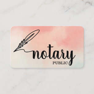 Notaris Elegant Schrift Eenvoudig Visitekaartje