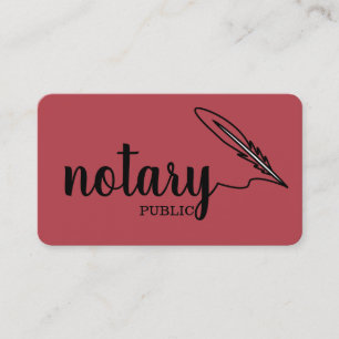 Notaris Elegant Schrift Eenvoudig Visitekaartje