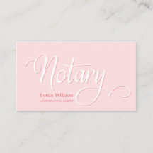 Notaris elegante moderne blush roze typografie