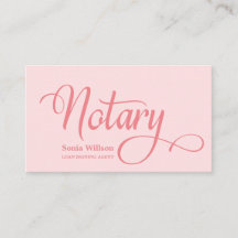 Notaris elegante moderne blush roze typografie