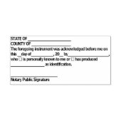 Notaris Erkenning Zelf Inkt Rubberstempel Zelfinktende Stempel (Design)