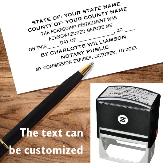 Notaris Erkenningsdocument Zelfinktende Stempel