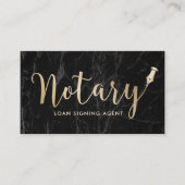 Notaris - het Ondertekenen van de Lening Gematigde Visitekaartje (Voorkant)