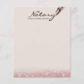 Notaris Hypotheekondertekeningsagent Moderne Roze  Flyer (Voorkant)