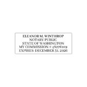 Notaris in de staat Washington Zelfinktende Stempel (Design)