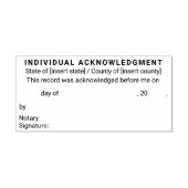 Notaris Individuele Erkenning mini Certificaat Zelfinktende Stempel (Design)