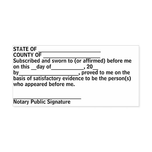 Notaris Jurat Zelfinktkussen Stempel (Design)