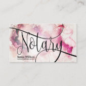 Notaris Lening Ondertekenaar Modern abstract scrip Visitekaartje (Voorkant)