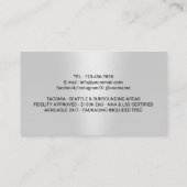 Notaris & Lening Ondertekenaar Moderne Marine Blau Visitekaartje (Achterkant)