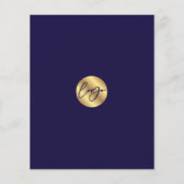 Notaris Lening Ondertekenaar Stempel Navy & Gold L Flyer (Achterkant)
