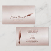 Notaris lening ondertekenaar verwijderbare pen visitekaartje (Voorkant / Achterkant)