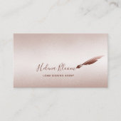 Notaris lening ondertekenaar verwijderbare pen visitekaartje (Voorkant)