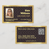 🏛️ notaris lening ondertekenen aangepaste QR Visitekaartje (Voorkant / Achterkant)