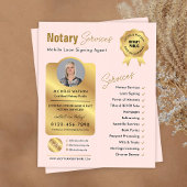 Notaris Lening Ondertekening Agent Blush Pink & Go Flyer