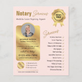 Notaris Lening Ondertekening Agent Blush Pink & Go Flyer (Voorkant)