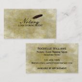Notaris Lening Ondertekening Agent Gold Flower Bus Visitekaartje (Voorkant / Achterkant)