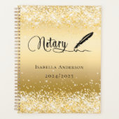 Notaris lening ondertekening agent goud 2025 planner (Voorkant)