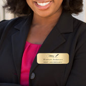 Notaris lening ondertekening agent goud script mag naamplaatje