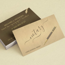 Notaris lening ondertekening agent moderne typogra