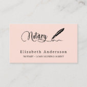 Notaris lening ondertekening agent perzik QR code Visitekaartje (Voorkant)