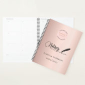 Notaris lening ondertekening agent roos goud 2026 planner (Display)