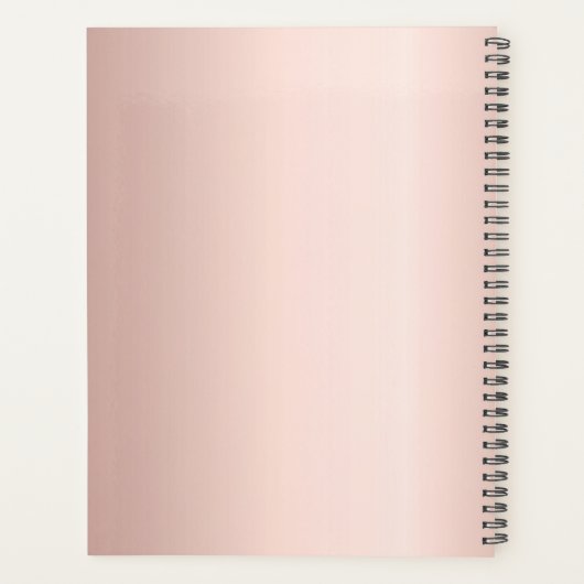 Notaris lening ondertekening agent roos goud 2026 planner (Achterkant)