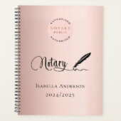 Notaris lening ondertekening agent roos goud 2026 planner (Voorkant)