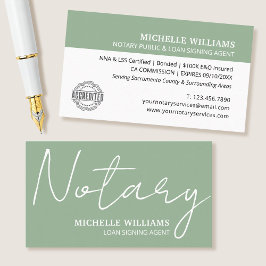 Notaris Lening Ondertekening Agent Script Logo Sag Visitekaartje