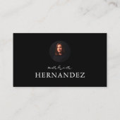 Notaris lening ondertekening agent volledige zwart visitekaartje (Achterkant)