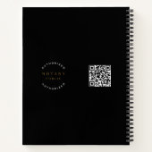 Notaris lening ondertekening agent zwart goud 2024 notitieboek (Achterkant)